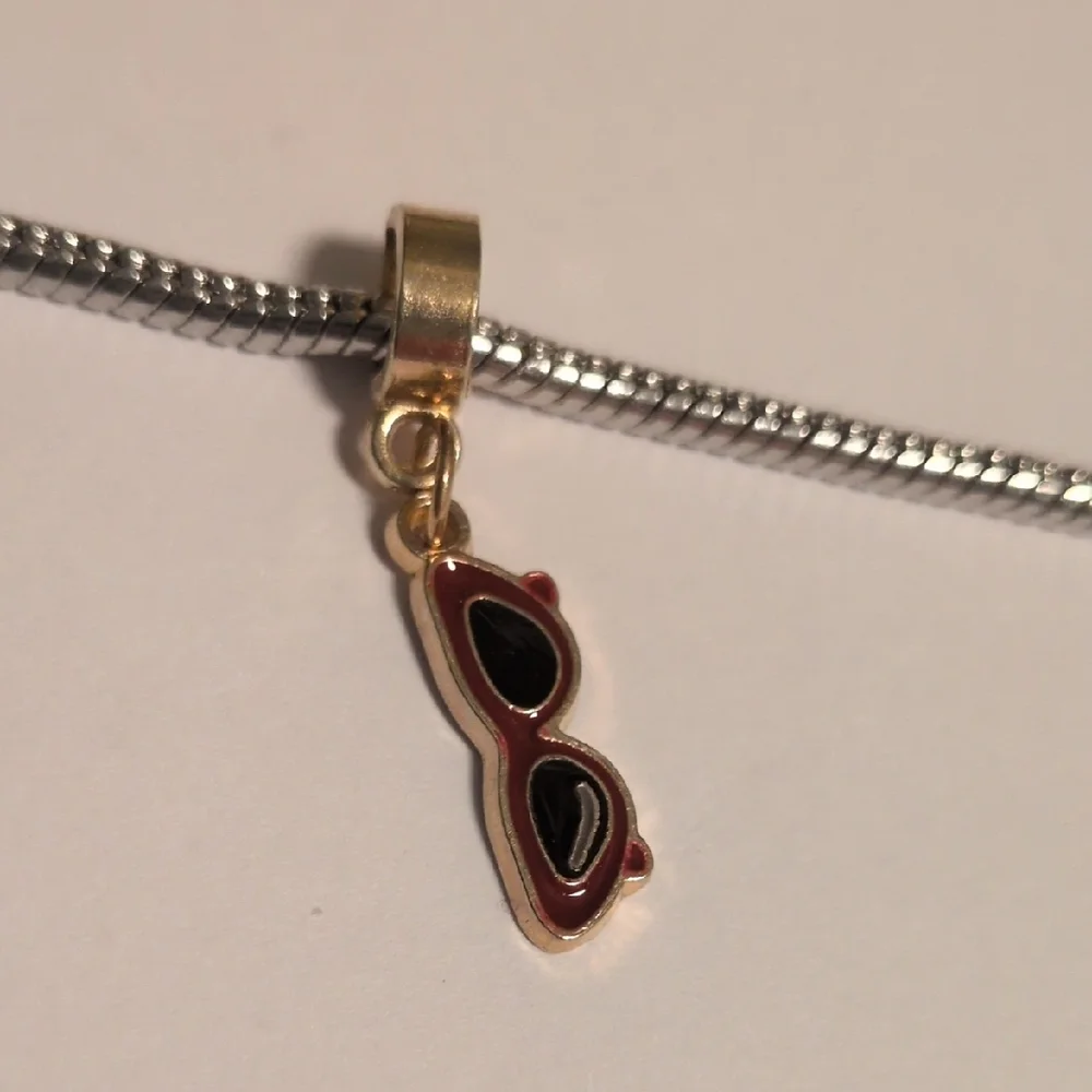 Taylor‎ Swift Music Gold and Red Sunglasses Charm for Pandora Style Bracelet
